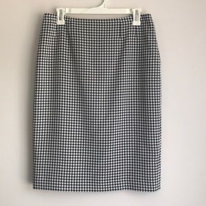 PLAID PENCIL SKIRT